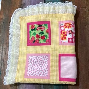 Sweet quilted baby blanket